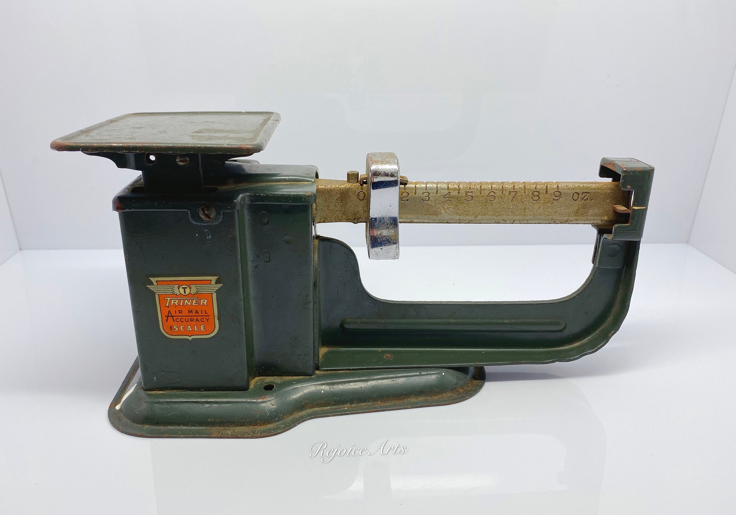 Vintage Triner Postal Air Mail Accuracy Scale 9 Oz. Metal - Etsy