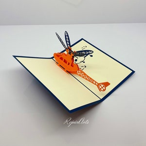3D Pop Up Helicopter Card