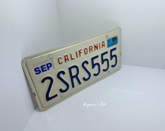 Vintage California License Plate