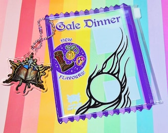 Gale Dinner - Mini vinyl zip bag - meds - cards etc - Baldur's Gate 3 - DND | BG3 | Wizard