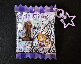 Gale Dinner - Baldur's Gate 3 - Candy Bag Shaker Charm Keychain with Acrylic Charms | DnD | BG3 | Wizard
