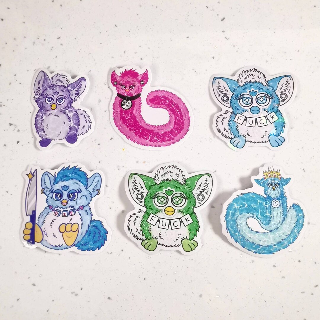 Furdtk Sticker Furb Sticker Pack of 6 | Original 90s Vintage Retro Furb | Funny ...