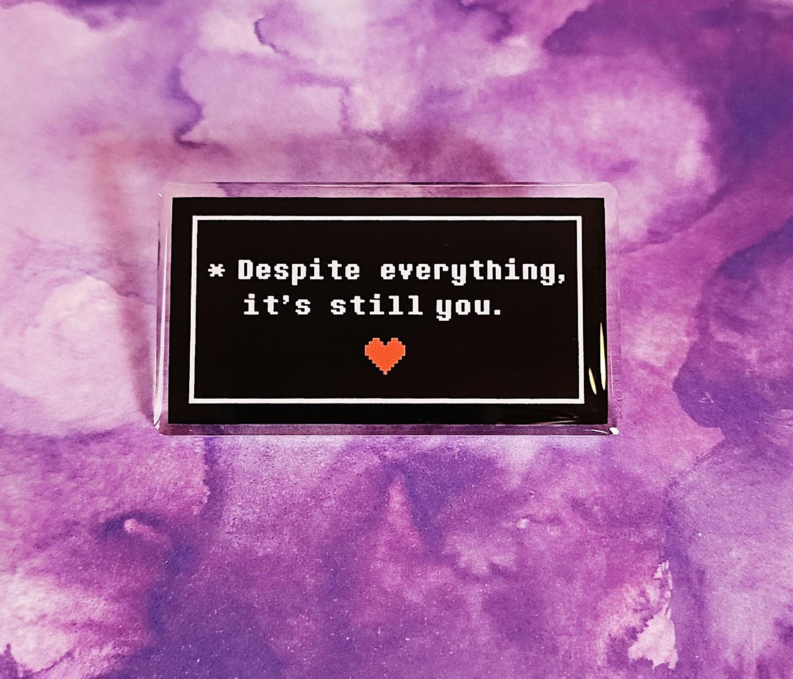 Undertale Acrylic Pin | \, image size:1630x1395