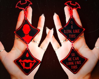 Astarion BG3 Acrylic Keychain – Vampire, DnD Double Sided Charm
