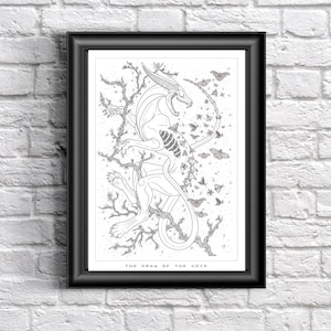 Beauty In Decay A4 and A5 Print | Tattoo Design | Vulture Culture | Pagan | Goth | Weird