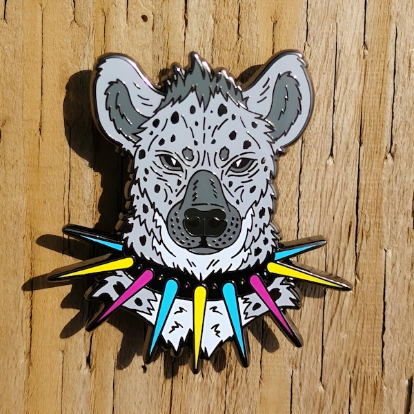 Pansexual Pride hyena glazuur pin | LGBTQIA+ punkpin