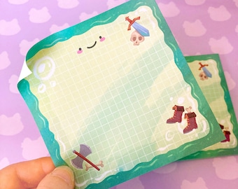 Sticky Notes - Gelatinous Cube, 10x10cm Notepad, Memopad 3,9 inches