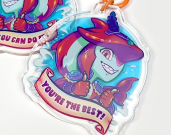 TLOZ Shark man - 1.9" 5cm Double-Sided Charm, keychain, phone charm