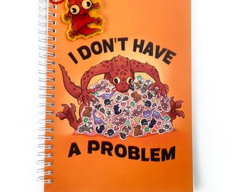 Kobold Reusable Sticker Book with Charm – A5 Size, 50 Sheets