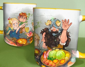 Cooking in the Dungeon, Dunmeshi, Monsters, DnD - Mug, 330ML / 11fl. oz