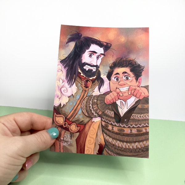 Vampire and servant, WWDITS - Small Print A6, 4 x 6 inch, 10.5 x 14.8 cm