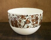 Vintage Kaj Franck 8 quot Enameled Bowl Medieval Print