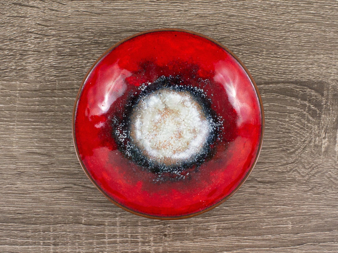 Nekrassoff Enamel Small Red Tray Etsy