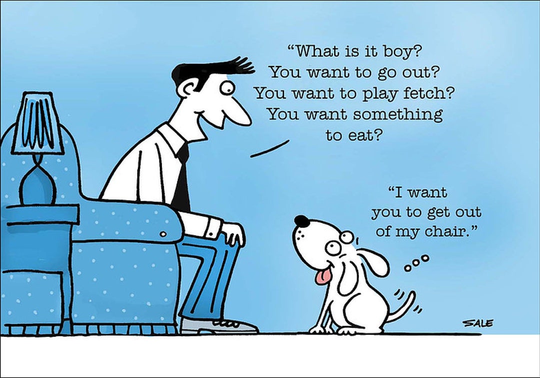 My Chair Funny Dog Cartoons Greeting Cards Mugs Tee Shirts Mouse Pads