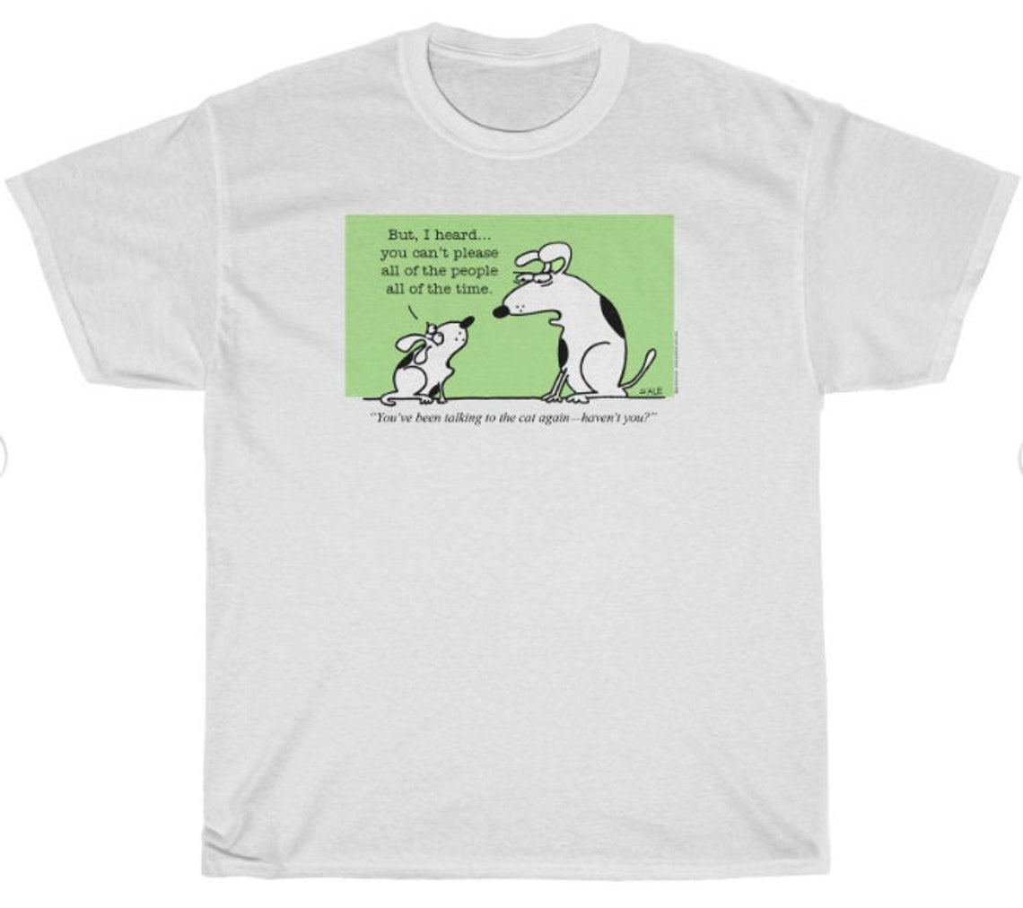Talking to the Cat Funny Dog Cartoons Greeting Cards Mugs Tee Shirts ...