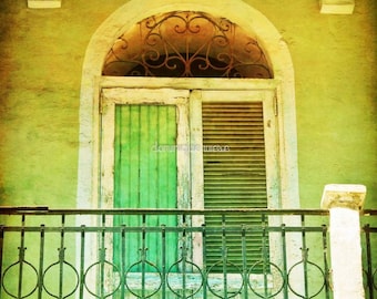Panama Travel Photography Instant Digital Download Urban Street Historical Old Architecture Blue Door Wall Art Decor