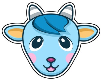 Download Animal Crossing Sherb Svg Cut File Embroidery Files Etsy