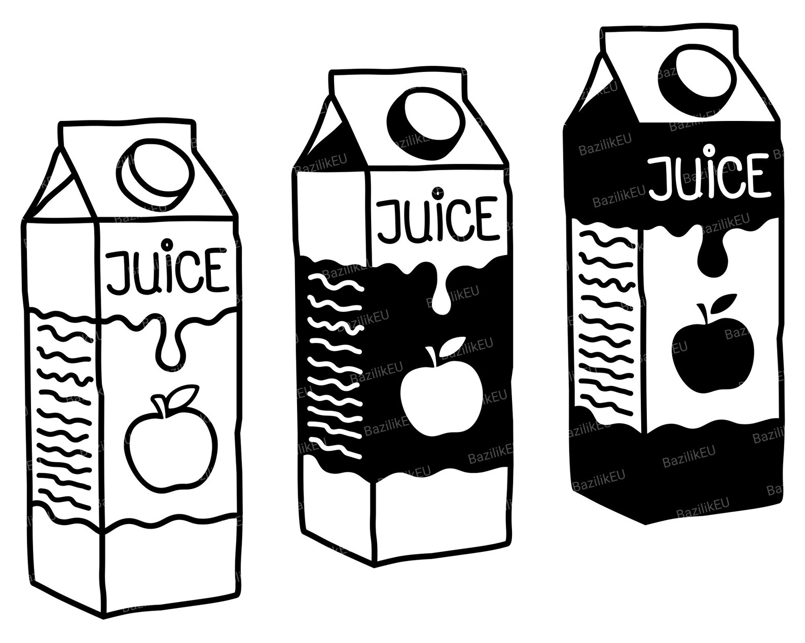 Juice Box SVG Bundle Apple Digital Download PNG | Etsy