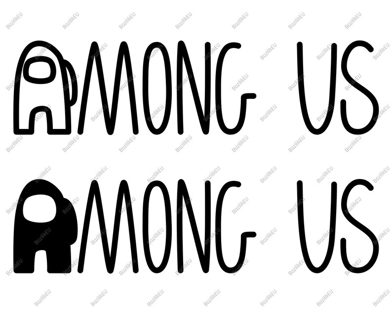 Download Among Us SVG Video Game Silhouette Instant Download Svg | Etsy