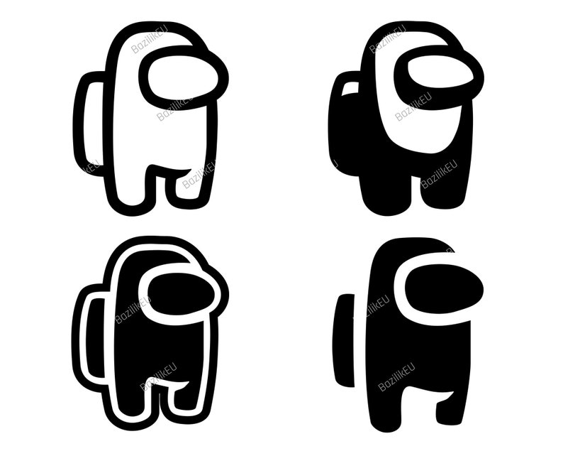 Download Among Us SVG Video Game Silhouette Instant Download Svg | Etsy