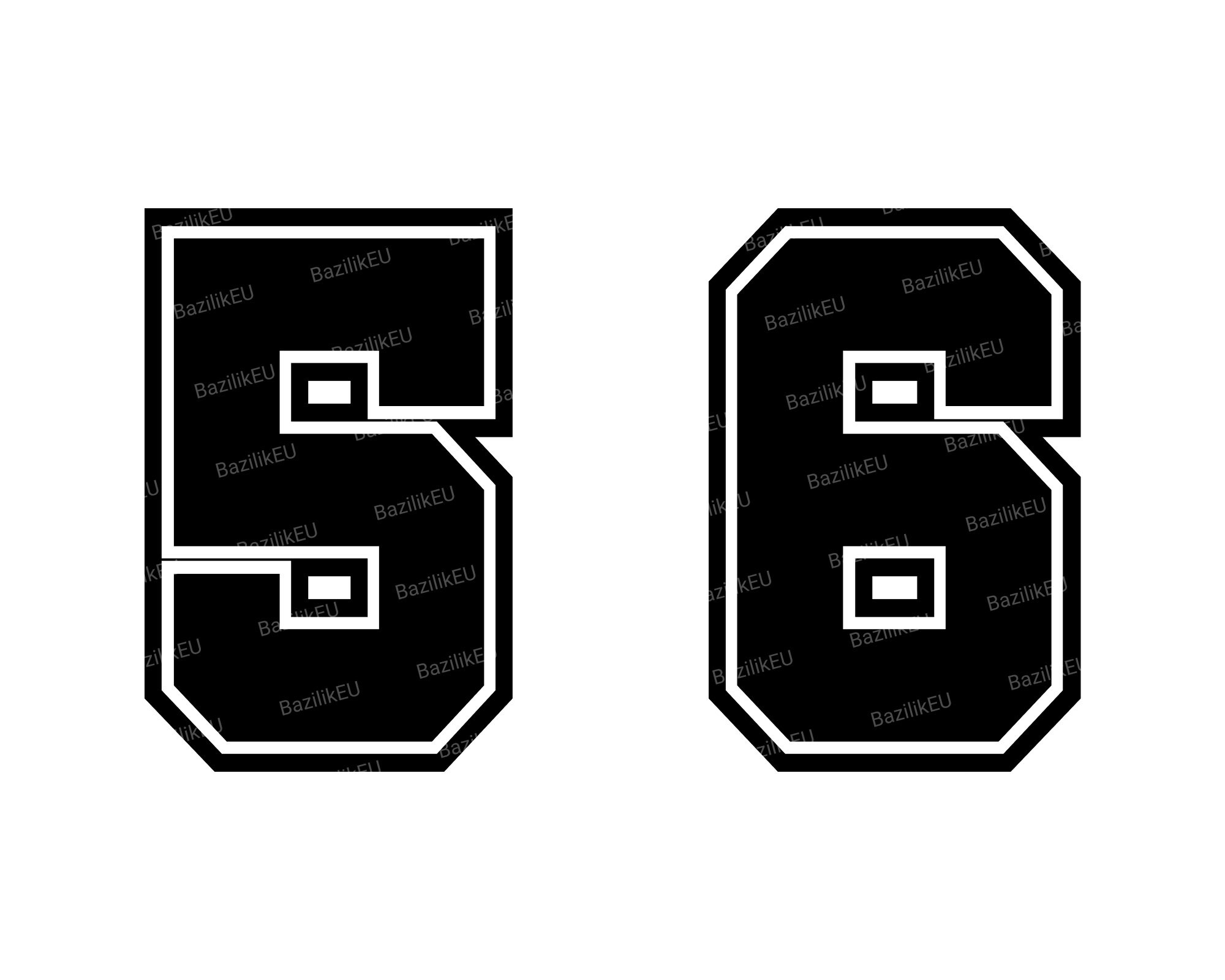 Jersey Numbers SVG Etsy