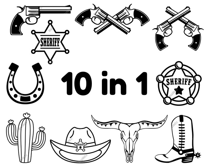 Download Digital Download Western Svg Bundle Cowboy Svg Files For Cricut Clip Art Image Files Papercraft Kromasol Com