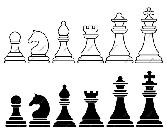 Chess SVG Bundle Chess Pieces Svg Files For Cricut | Etsy