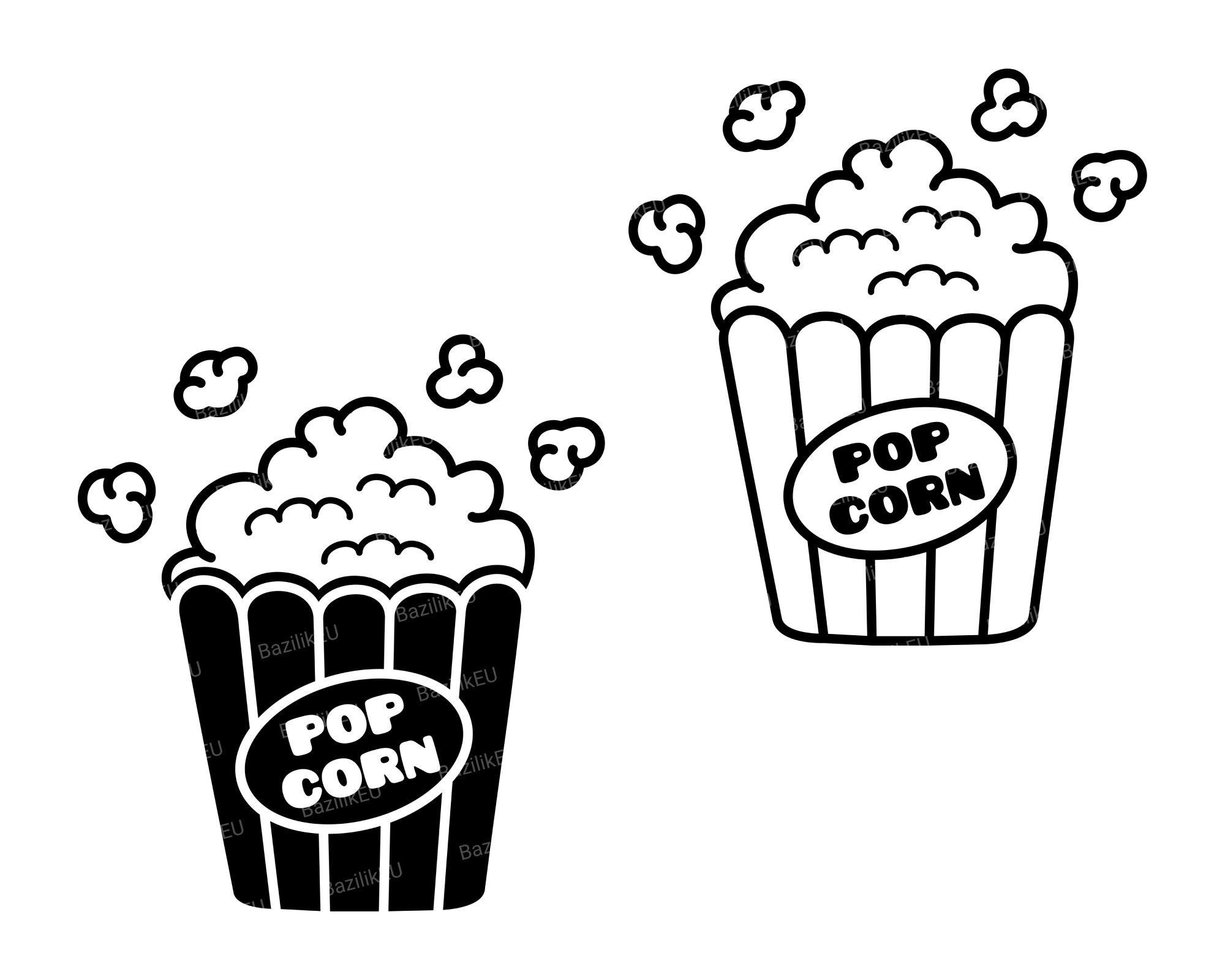 Popcorn Movie SVG Cinema SVG Files for Cricut Etsy