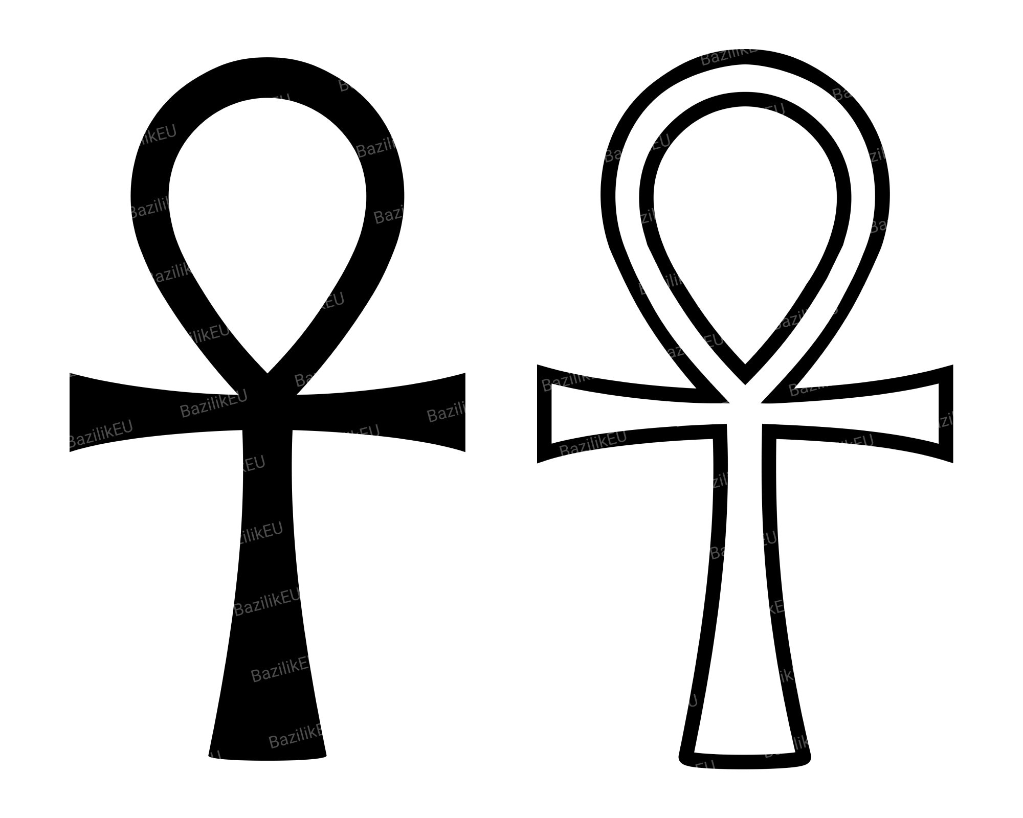 Ägyptisches Ankh SVG Uraltes Kreuz Tattoo Etsy