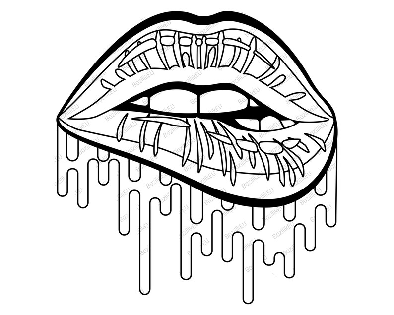 Download Dripping Melanin Sexy Lips SVG Dripping Lips Black Queen ...