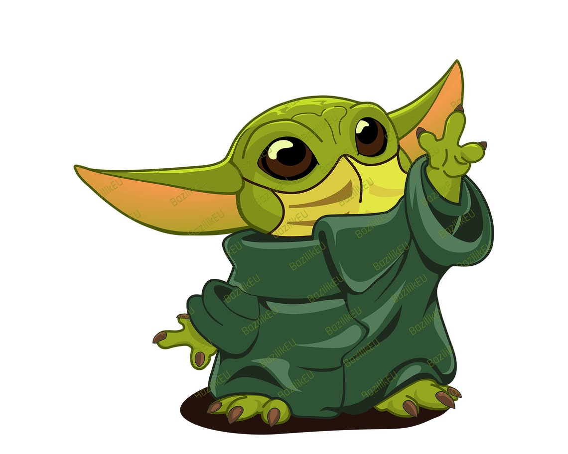 Baby Yoda SVG Mask Printable Bundle Mandalorian Baby SVG Etsy