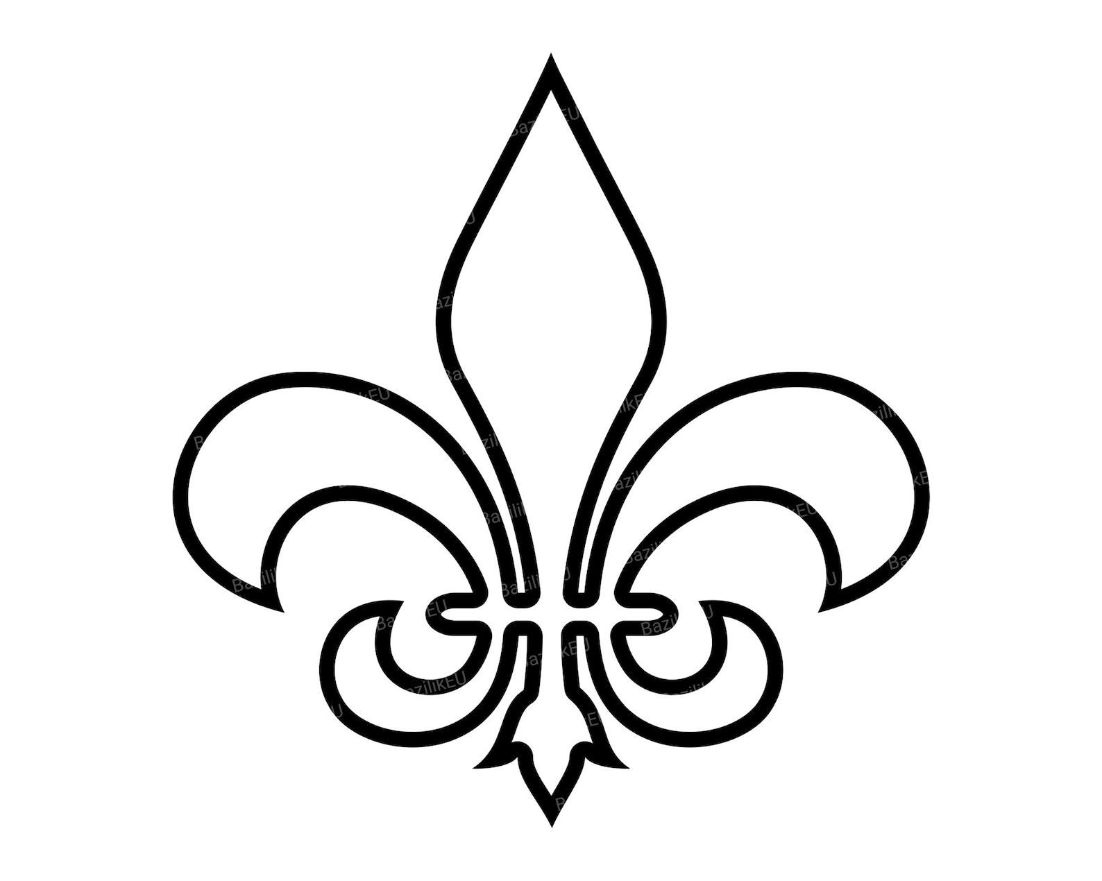 Fleur De Lis Lilly SVG Files For Cricut Louisiana Fluer De | Etsy
