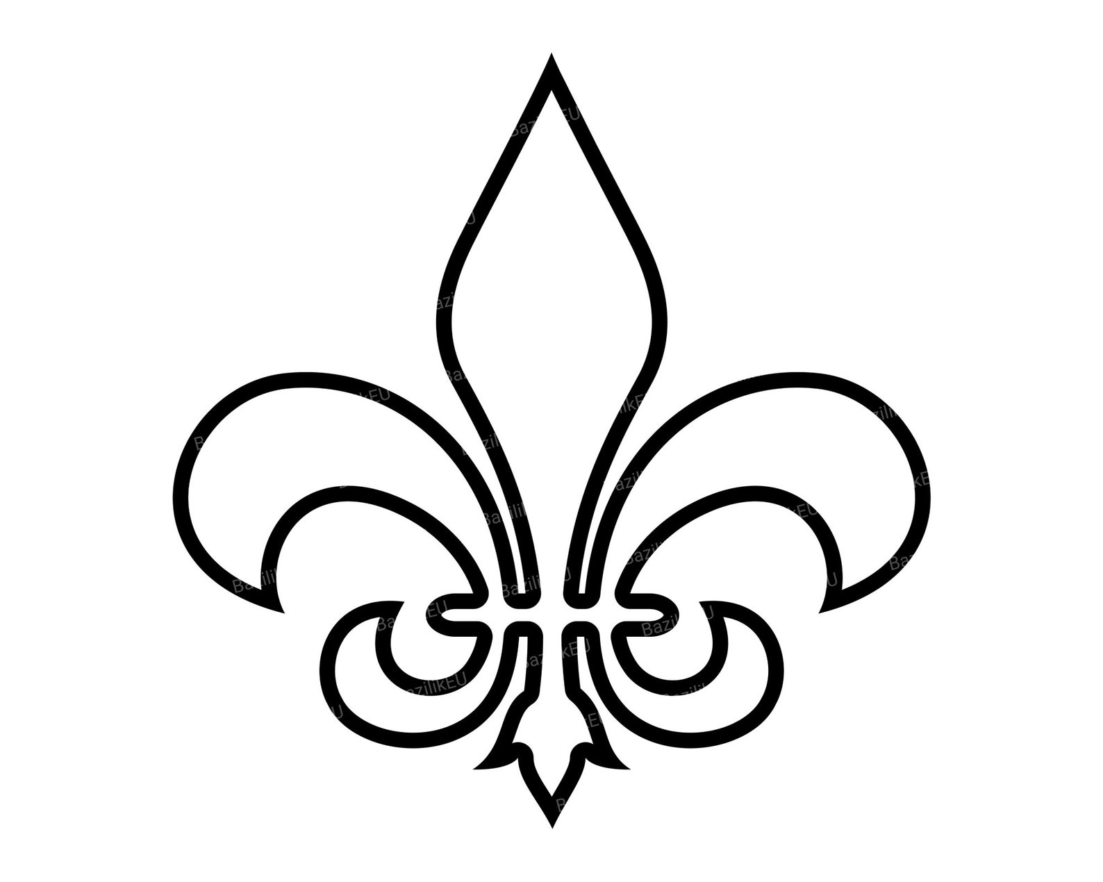 Fleur De Lis Lilly SVG Files For Cricut Louisiana Fluer De | Etsy