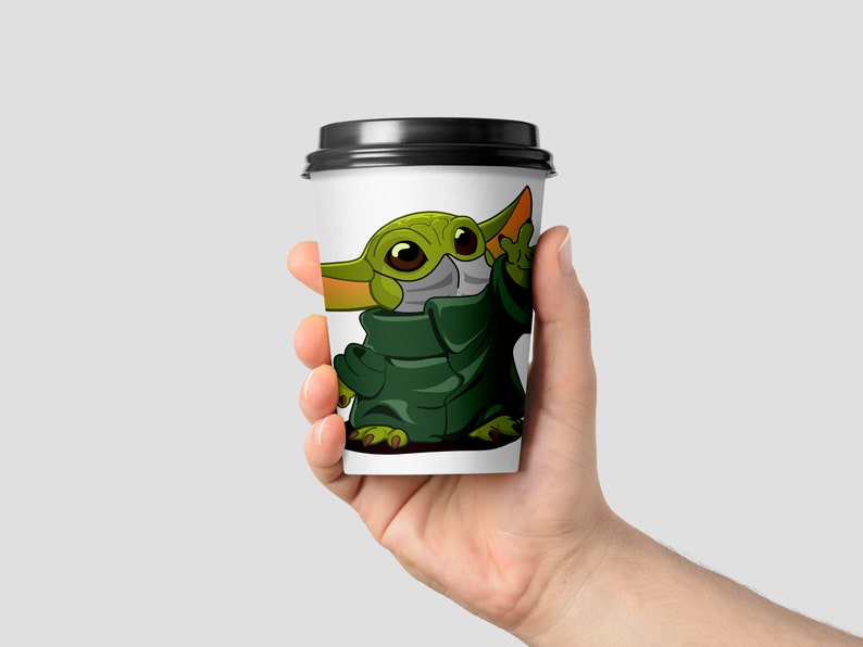 Baby Yoda SVG Mask Printable Bundle Mandalorian Baby SVG ...