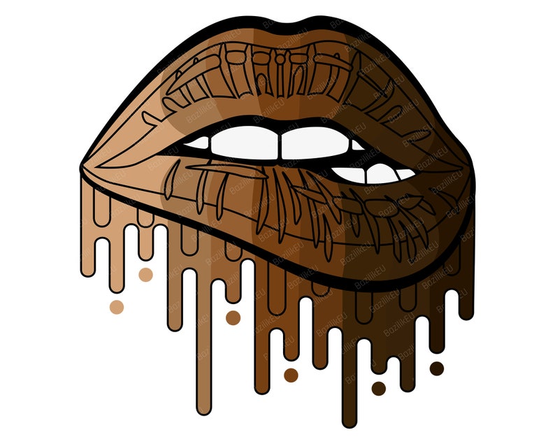 Download Dripping Melanin Sexy Lips SVG Dripping Lips Black Queen ...