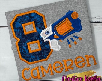 Boys Nerf Shirt Boys Nerf Party Shirt 