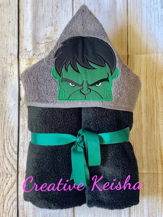 hulk hooded towel