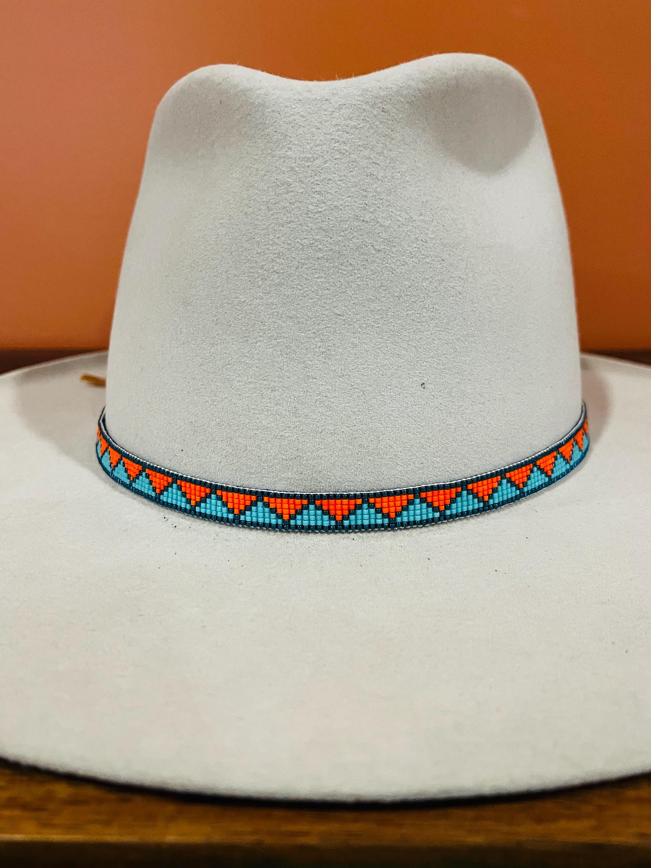 New ! Santa Fe Western Beaded Hat Band