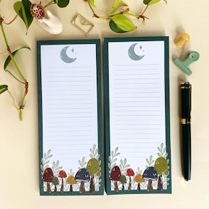 Mushroom Notepad SECONDS: Flawed Print, Functional List Pad