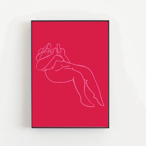Impression de figure de contour, 4x6 », corps positif, impression de carte postale