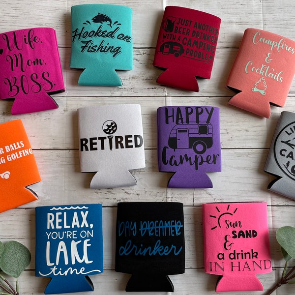 Customizable Can Koozies (double sided)