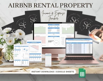 Airbnb Finanz Tracker Google Sheets, Miete Multi-Property Income & Expense Tracker, Airbnb Management Spreadsheet, Mietbuchhaltung