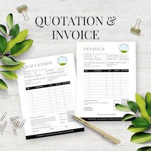Job Estimate Template, Customisable quotation, Job Proposal Template, Quote, Contractor Bid Template, Construction Estimate, invoice receipt