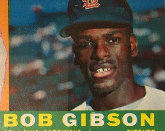 1960 TOPPS Bob Gibson Vintage Baseball Card