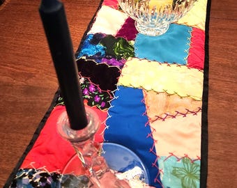 Crazy Quilt Table Runner