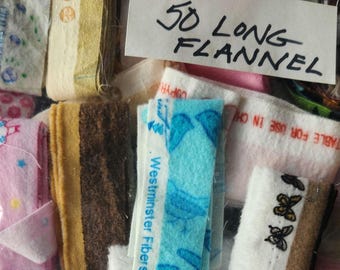 Flannel Selvedges - 50+ Long