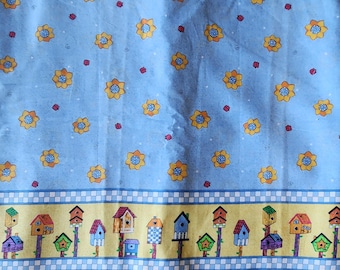 Vintage Bird House Cottage Yardage