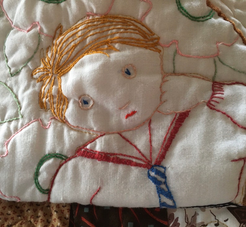 Embroidered Baby Quilt