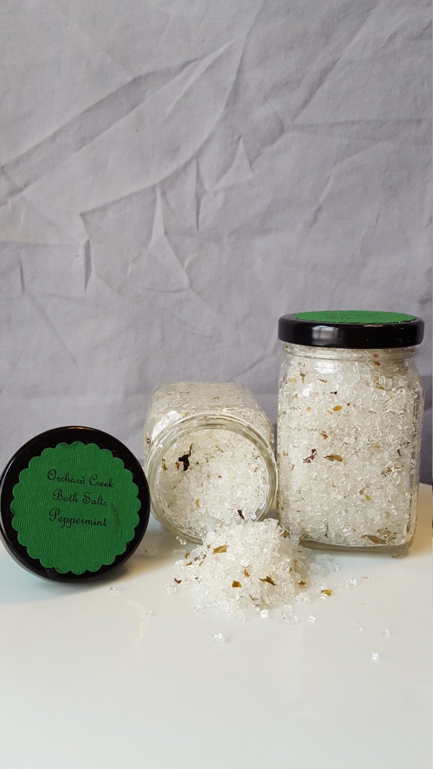 Peppermint Bath Salts Etsy