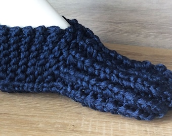 Chalet Knitted Slippers: Unisex House Booties, Phentex Yarn